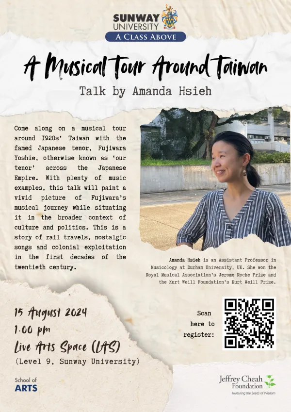 A Musical Tour Around Taiwan - Talk by Amanda Hsieh