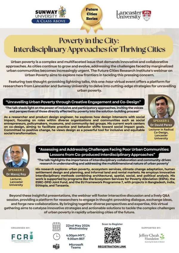 Poverty in the City: Interdisciplinary Approaches for Thriving Cities