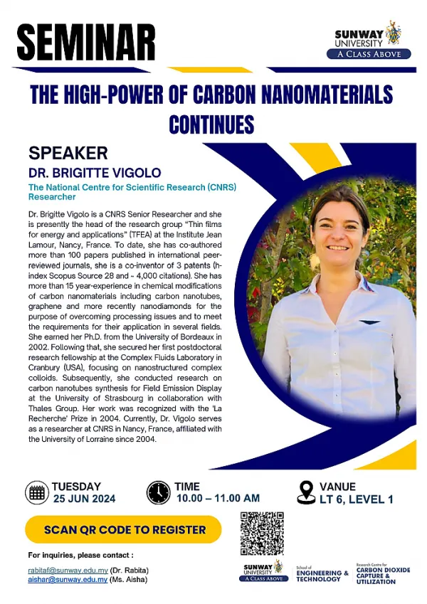 CCDCU Seminar: The High-Power of Carbon Nanomaterials Continues