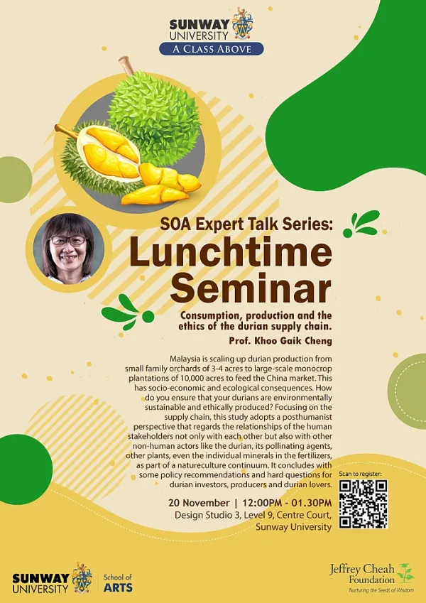 SOA Expert Talk Series - Lunchtime Seminar by Prof. Khoo Gaik Cheng