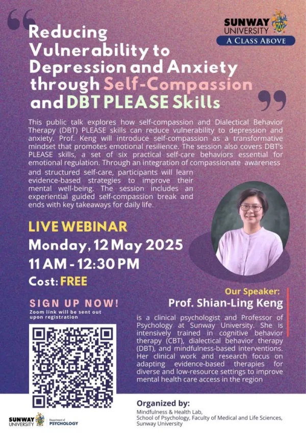 Reducing Vulnerability to Depression and Anxiety through Self-Compassion and DBT PLEASE Skills