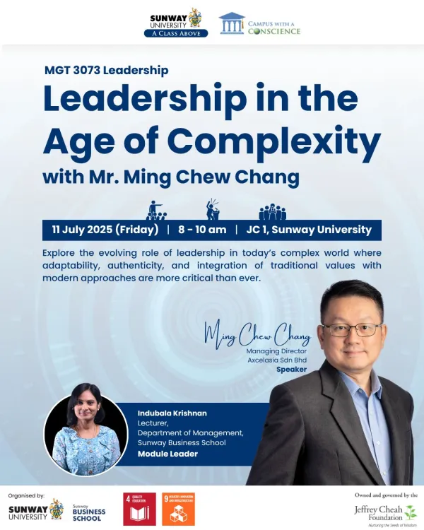 Leadership Beyond Titles: Navigating Complexity with Mr. Ming Chew Chang