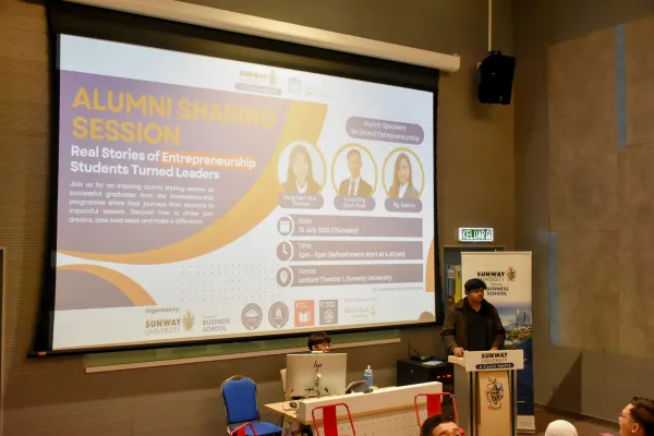 Sunway Business School Alumni Sharing Session: Inspiring Future Entrepreneurs