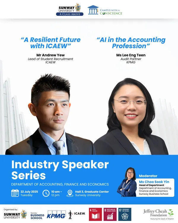 Industry Speaker Series: Department of Accounting, Finance and Economics