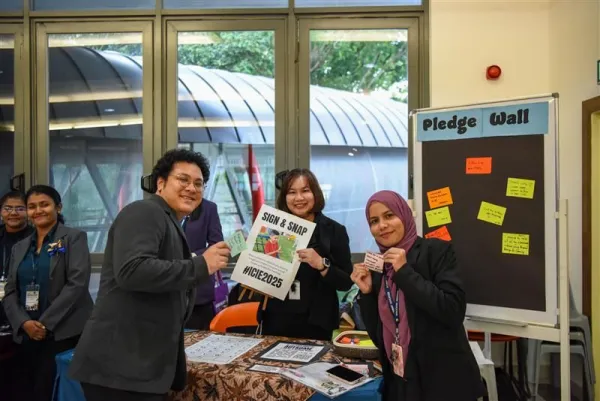 Delegates practiced American Sign Language (ASL) and shared their learning moments on social media.