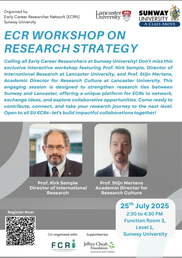 ECR Workshop on Research Strategy