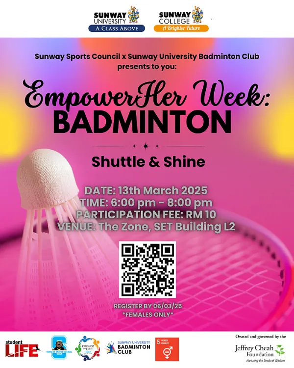 EmpowerHer with Badminton, Come and Join us!