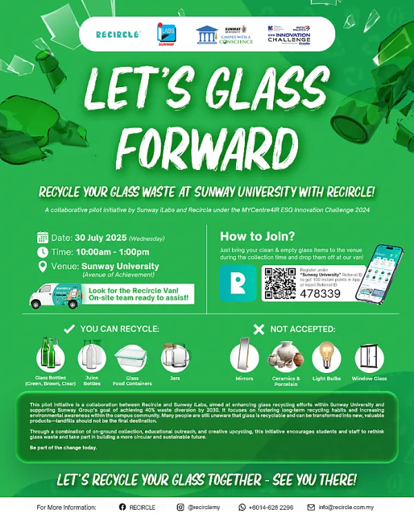 LET’S GLASS FORWARD! | Glass Collection Event @ Sunway University
