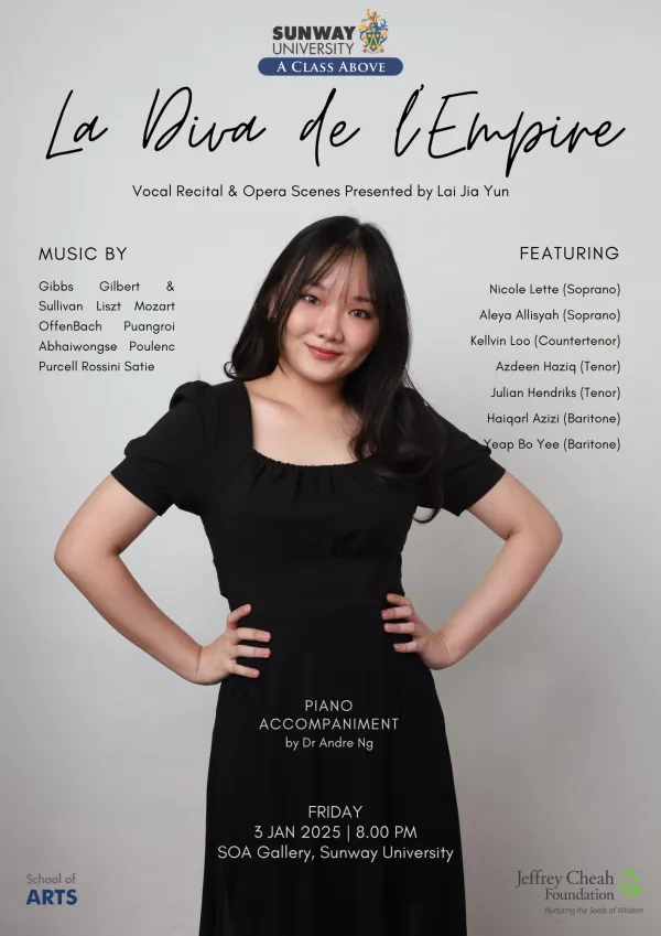 La Diva de l’Empire Vocal Graduation Recital by Lai Jia Yun