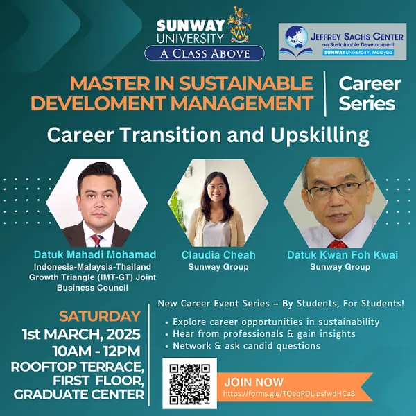 Navigating a Career in Sustainability - Insights from Master in Sustainable Development Management Alumni