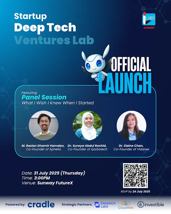 Startup Deep Tech Ventures Lab (DTVL) Launch & Panel Session with Deep Tech Founders