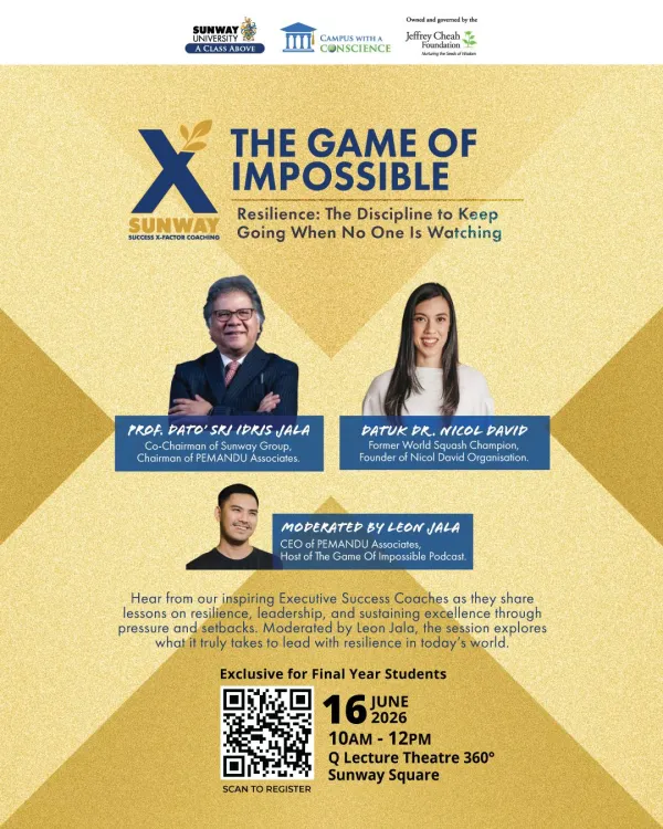 The Game of Impossible featuring Prof. Dato' Sri Idris Jala and Datuk Nicol David