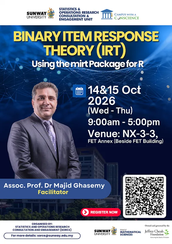 Binary Item Response Theory (IRT) Workshop