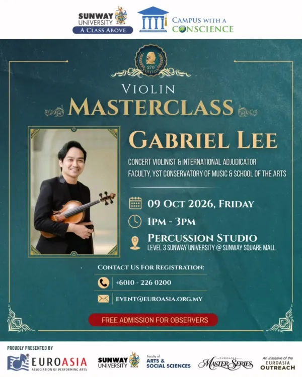 Violin Masterclass with Gabriel Lee