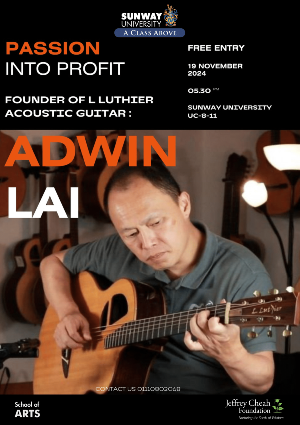 Passion into Profit - Talk with the Founder of L. Luthier, Adwin Lai
