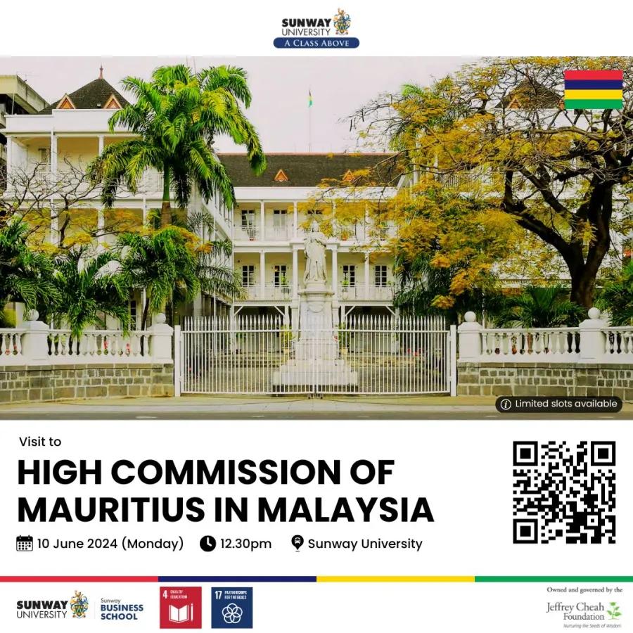 Sunway Business School Embassy Series - High Commission of Mauritius in Malaysia