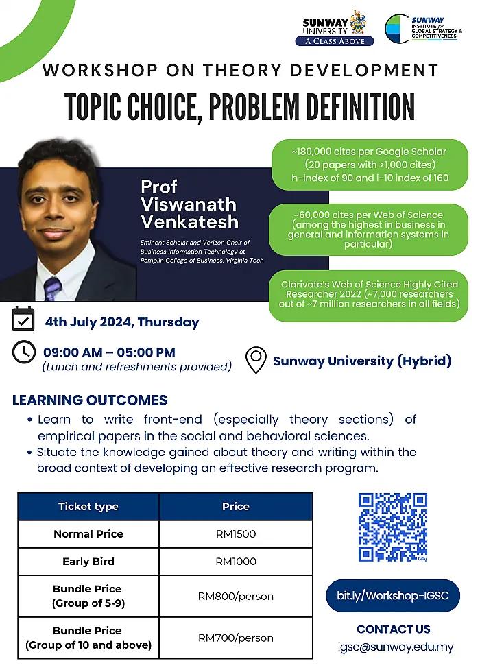 Theory Development: Topic Choice, Problem Definition