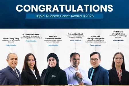 Sunway Business School Celebrates Triple Alliance Grant Award Recipients