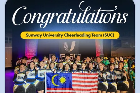 Sunway University Cheerleading Team Wins Silver at FISU World Championship 2026
