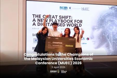Congratulations to the Champions of the Malaysian Universities Economic Conference (MUEC) 2026