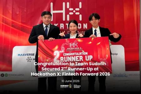 Team Sudofin Secures 2nd Runner-Up Position at Hackathon X: Fintech Forward 2026