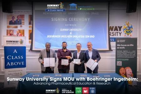 Sunway University Signs MoU with Boehringer Ingelheim: Advancing Pharmaceutical Education &amp; Research