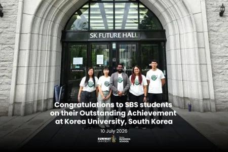 Sunway Business School Students Achieve International Success in South Korea