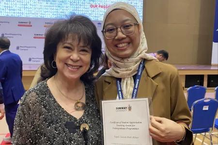 CCLJ Celebrates Taqiah Zawani Adnan’s Student Appreciation for Teaching Award 2024