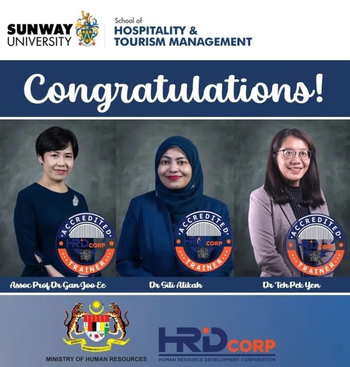 Congratulations to Our Outstanding SHTM Faculty Members!