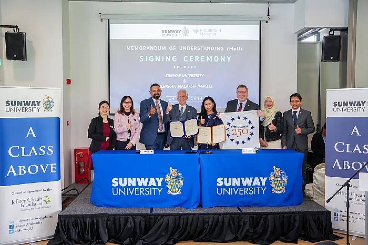 MoU signing between Sunway University and Fullbright Malaysia (Malaysian - American Commision on Educational Exchange (MACEE))