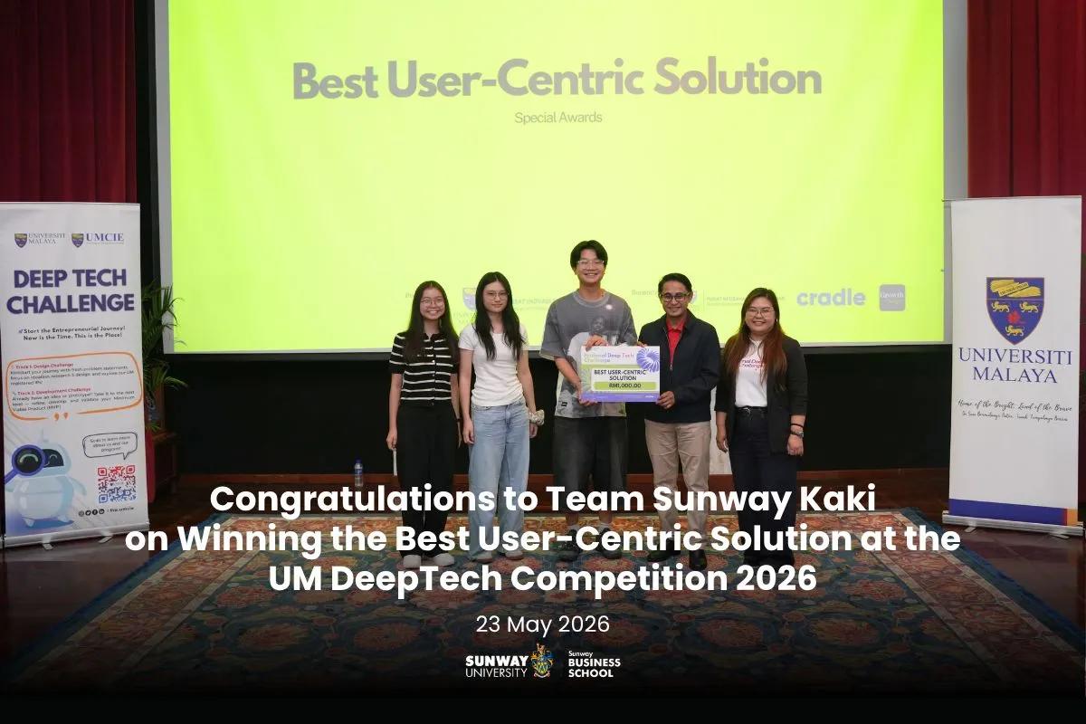 unway University Wins Best User-Centric Solution at UM DeepTech 2026