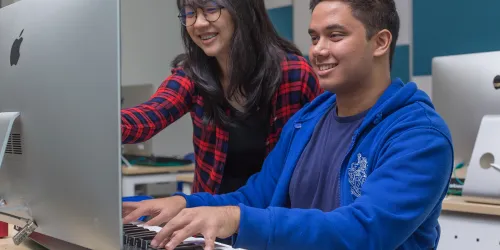 Creative arts media students