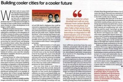 Climate and Environmental Governance: Building Cooler Cities for a Cooler Future