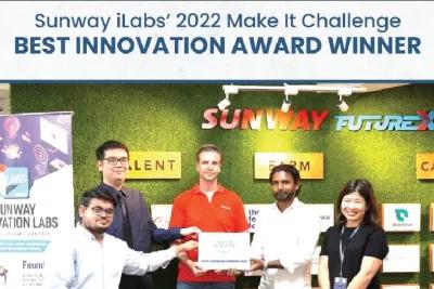 Sunway iLab’s 2022 Make It Challenge – Best Innovation Award Winner