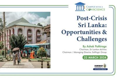 CWAC Series: Post-Crisis Sri Lanka: Opportunities & Challenges.