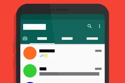 illustration of whatsapp chat